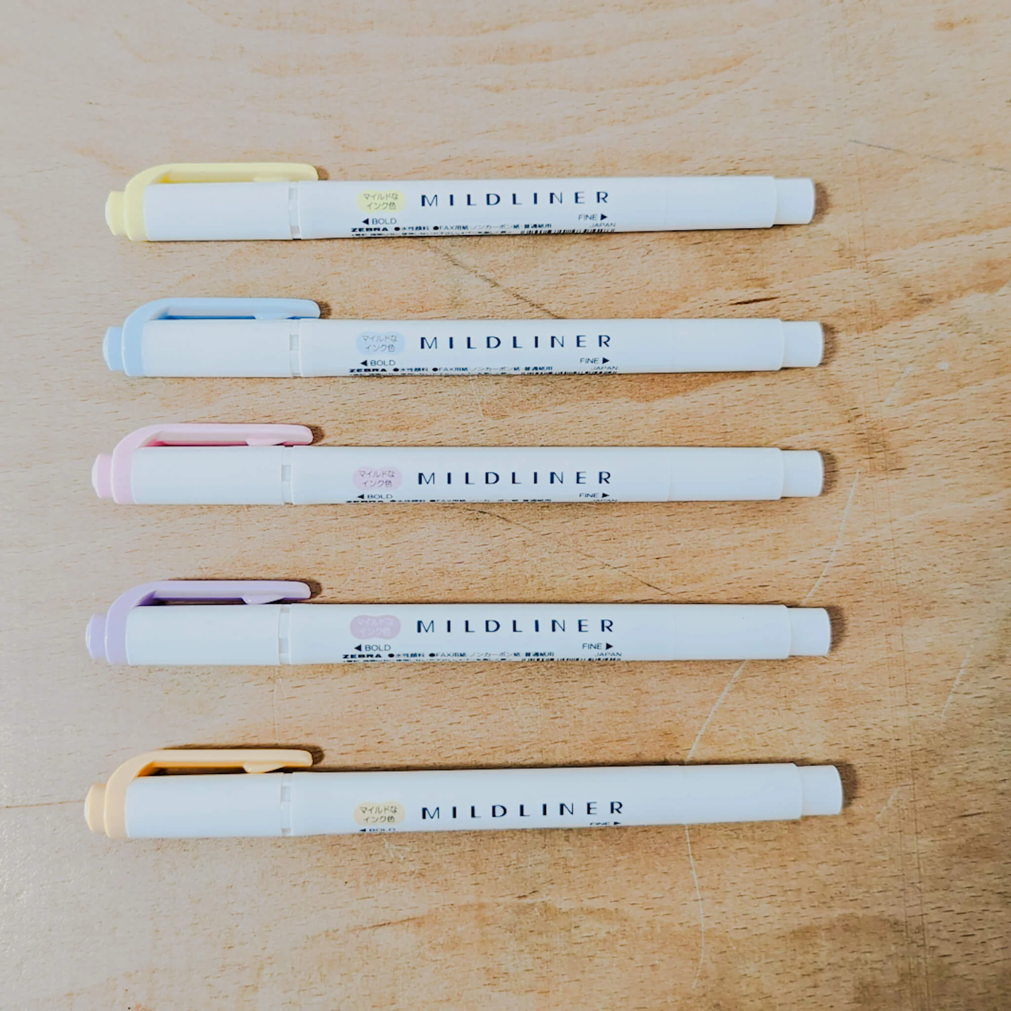 Zebra Mildliner Twintip Highlighter Gentle Colours 5 Pack - Image 4