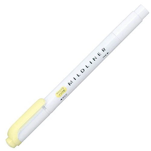 Zebra Mildliner Twintip Highlighter Slightly Fluorescent 5 Colour Set - Image 4